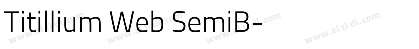 Titillium Web SemiB字体转换